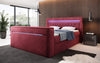 Luxuriöses Boxspringbett Jupiter: TV-Lift, RGB-Beleuchtung & Geräumiger Stauraum