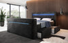 Luxuriöses Boxspringbett Jupiter: TV-Lift, RGB-Beleuchtung & Geräumiger Stauraum