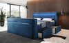 Luxuriöses Boxspringbett Jupiter: TV-Lift, RGB-Beleuchtung & Geräumiger Stauraum