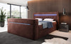 Luxuriöses Boxspringbett Jupiter: TV-Lift, RGB-Beleuchtung & Geräumiger Stauraum