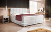 Luxuriöses Samt Boxspringbett Lea mit Integrierter LED-Beleuchtung für Optimalen Schlafkomfort