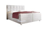 Luxuriöses Samt Boxspringbett Lea mit Integrierter LED-Beleuchtung für Optimalen Schlafkomfort