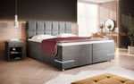 Lade das Bild in den Galerie-Viewer, Luxuriöses Samt Boxspringbett Lea mit Integrierter LED-Beleuchtung für Optimalen Schlafkomfort

