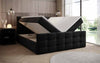 Luxor Samt Boxspringbett mit Stauraum: Elegantes Komfortbett für Erholsamen Schlaf