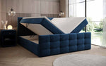 Lade das Bild in den Galerie-Viewer, Luxor Samt Boxspringbett mit Stauraum: Elegantes Komfortbett für Erholsamen Schlaf
