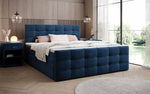 Lade das Bild in den Galerie-Viewer, Luxor Samt Boxspringbett mit Stauraum: Elegantes Komfortbett für Erholsamen Schlaf

