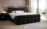Lade das Bild in den Galerie-Viewer, Luxor Samt Boxspringbett mit Stauraum: Elegantes Komfortbett für Erholsamen Schlaf

