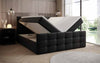 Luxor Boxspringbett mit Stauraumfunktion, Komfortmatratze, Stoffbezug, verschiedene Größen & Härtegrade