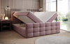 Luxor Boxspringbett mit Stauraumfunktion, Komfortmatratze, Stoffbezug, verschiedene Größen & Härtegrade
