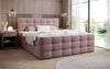Luxor Boxspringbett mit Stauraumfunktion, Komfortmatratze, Stoffbezug, verschiedene Größen & Härtegrade