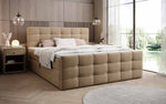 Lade das Bild in den Galerie-Viewer, Luxuriöses Boxspringbett Luxor Stoff mit Stauraum – Komfortabler Schlaf, Elegantes Design
