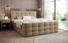 Luxor Boxspringbett mit Stauraumfunktion, Komfortmatratze, Stoffbezug, verschiedene Größen & Härtegrade