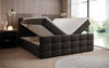 Luxor Boxspringbett mit Stauraumfunktion, Komfortmatratze, Stoffbezug, verschiedene Größen & Härtegrade