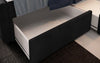 Luxuriöses Samt Boxspringbett Menzogna mit LED-Beleuchtung und Praktischem Stauraum