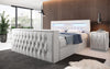 Luxuriöses Boxspringbett Menzogna: TV-Lift, USB, Stauraum für modernes Schlafzimmer