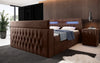 Luxuriöses Boxspringbett Menzogna: TV-Lift, USB, Stauraum für modernes Schlafzimmer