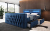 Luxuriöses Boxspringbett Menzogna: TV-Lift, USB, Stauraum für modernes Schlafzimmer