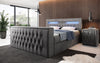 Luxuriöses Boxspringbett Menzogna: TV-Lift, USB, Stauraum für modernes Schlafzimmer