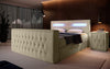 Luxuriöses Boxspringbett Menzogna: TV-Lift, USB, Stauraum für modernes Schlafzimmer