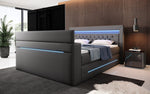 Lade das Bild in den Galerie-Viewer, Merkur Luxus Boxspringbett mit TV-Lift, RGB-Beleuchtung und Premium-Komfort
