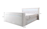 Lade das Bild in den Galerie-Viewer, Merkur Luxus Boxspringbett mit TV-Lift, RGB-Beleuchtung und Premium-Komfort
