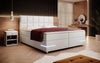 Luxuriöses Milano Boxspringbett mit LED-Beleuchtung, Kunstleder, Hohem Komfort und Modernem Design