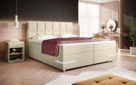 Lade das Bild in den Galerie-Viewer, Luxuriöses Milano Boxspringbett mit LED-Beleuchtung, Kunstleder, Hohem Komfort und Modernem Design
