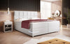 Luxuriöses Milano Boxspringbett mit LED-Beleuchtung, Kunstleder, Hohem Komfort und Modernem Design