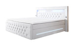 Lade das Bild in den Galerie-Viewer, Luxuriöses Boxspringbett Moonlight mit LED, USB-Anschlüssen, Stauraum und Samtbezug
