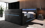 Lade das Bild in den Galerie-Viewer, Boxspringbett Neptun mit TV Lift LED RGB Beleuchtung 9 Größen 7 Farben
