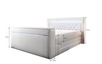Lade das Bild in den Galerie-Viewer, Boxspringbett Neptun mit TV Lift LED RGB Beleuchtung 9 Größen 7 Farben
