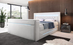 Lade das Bild in den Galerie-Viewer, Boxspringbett Neptun mit TV Lift LED RGB Beleuchtung 9 Größen 7 Farben
