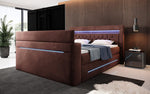 Lade das Bild in den Galerie-Viewer, Boxspringbett Neptun mit TV Lift LED RGB Beleuchtung 9 Größen 7 Farben
