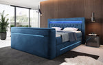 Lade das Bild in den Galerie-Viewer, Boxspringbett Neptun mit TV Lift LED RGB Beleuchtung 9 Größen 7 Farben
