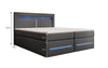 Exklusives Boxspringbett Nera: LED, USB, Stauraum – Ihr Schlafparadies