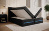 Exklusives Boxspringbett Nera: LED, USB, Stauraum – Ihr Schlafparadies