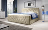 Luxuriöses Boxspringbett Nobile mit Strass, Stauraum und Optimalem Schlafkomfort