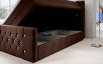 Lade das Bild in den Galerie-Viewer, Luxuriöses Boxspringbett Nobile mit Strass, Stauraum und Optimalem Schlafkomfort

