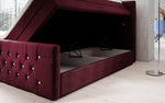 Lade das Bild in den Galerie-Viewer, Luxuriöses Boxspringbett Nobile mit Strass, Stauraum und Optimalem Schlafkomfort
