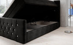 Lade das Bild in den Galerie-Viewer, Luxuriöses Boxspringbett Nobile mit Strass, Stauraum und Optimalem Schlafkomfort
