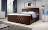 Luxuriöses Boxspringbett Nobile mit Strass, Stauraum und Optimalem Schlafkomfort