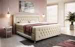 Lade das Bild in den Galerie-Viewer, Luxus Boxspringbett Paradise: LED, USB, Samt-Designbett mit Füßen für Komfort
