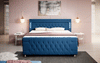 Luxus Boxspringbett Paradise: LED, USB, Samt-Designbett mit Füßen für Komfort