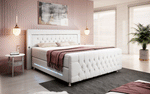 Lade das Bild in den Galerie-Viewer, Luxus Boxspringbett Paradise: LED, USB, Samt-Designbett mit Füßen für Komfort
