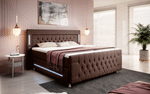 Lade das Bild in den Galerie-Viewer, Luxus Boxspringbett Paradise: LED, USB, Samt-Designbett mit Füßen für Komfort

