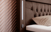 Luxus Boxspringbett Paradise: LED, USB, Samt-Designbett mit Füßen für Komfort