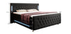 Luxus Boxspringbett Paradise: LED, USB, Samt-Designbett mit Füßen für Komfort