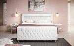 Lade das Bild in den Galerie-Viewer, Luxus Boxspringbett Paradise: LED, USB, Samt-Designbett mit Füßen für Komfort
