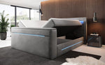 Lade das Bild in den Galerie-Viewer, Luxuriöses Boxspringbett Pluto mit Integriertem TV-Lift, RGB-Beleuchtung und Stauraum
