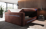 Lade das Bild in den Galerie-Viewer, Luxuriöses Boxspringbett Pluto mit Integriertem TV-Lift, RGB-Beleuchtung und Stauraum
